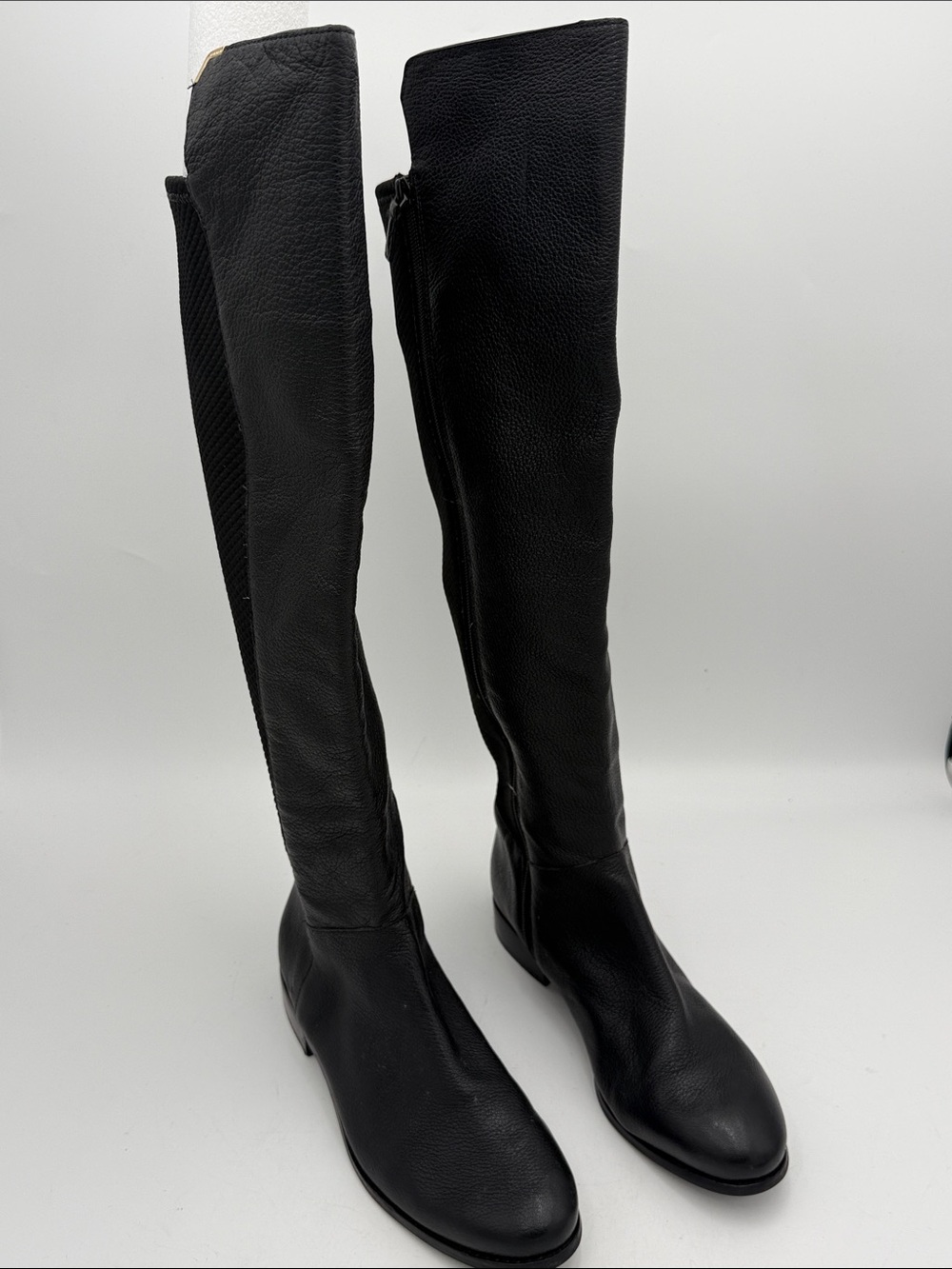 Cole haan Black Tall Leather Riding Boots - Women 10B fall winter Y2K lux goth